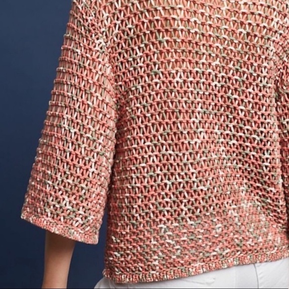 MOTH Anthropologie Pink Knit Sweater Small EUC - Picture 6 of 7